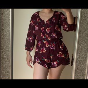F21 Floral Romper